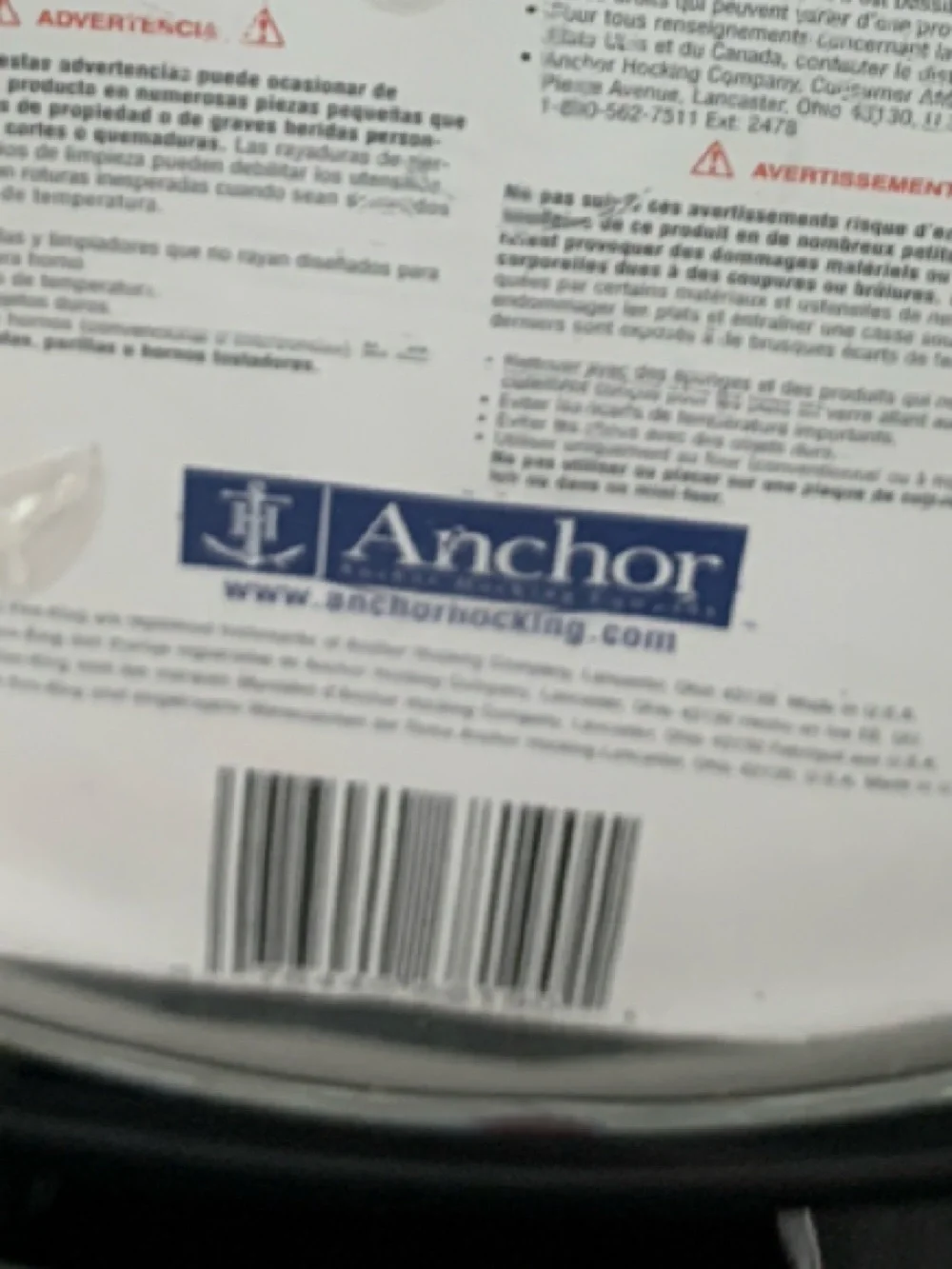 Anchor Hocking's Fire King Clear Glass Deep DIsh Pie Baking Dish